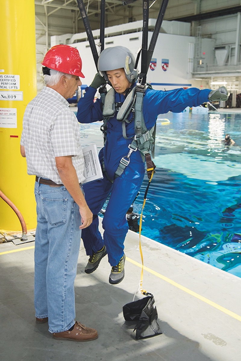 Dr. Jonny Kim in astronaut training. (Photo by David DeHoyos)