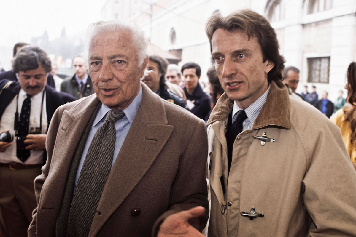 Gianni Agnelli and Luca di Montezemolo (Photo courtesy of Alamy)