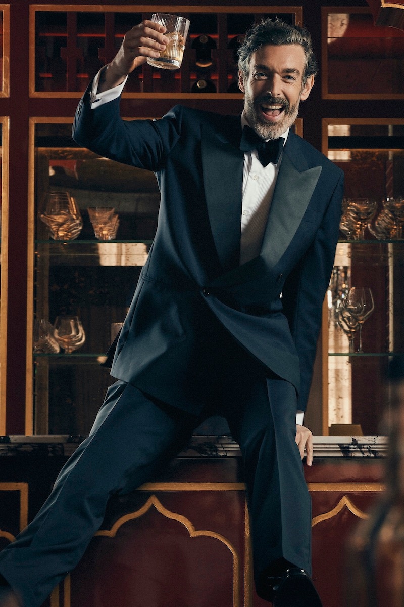 The Rake Tailored Garments: Midnight Blue Italian Mohair Double-Breasted  Tuxedo