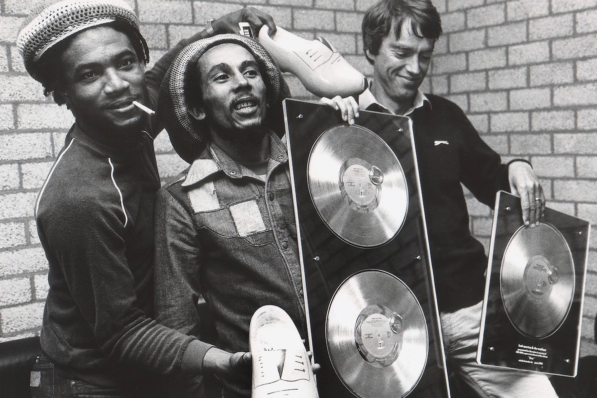 Receiving an award for Babylon by Bus (Photo by Rob Verhorst/Redferns)