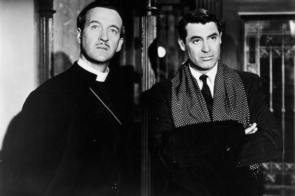 David Niven and Cary Grant in The Bishops Wife, 1947. Photo by RKO / Album and courtesy of Alamy.