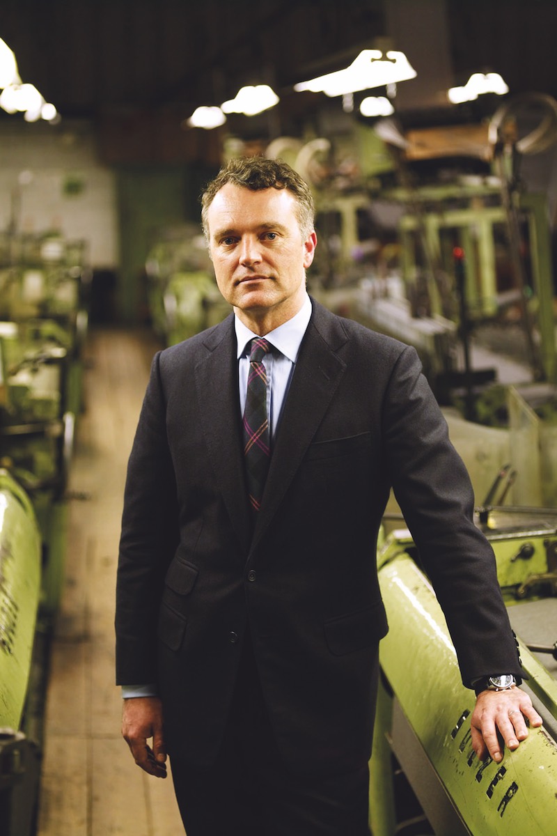 Douglas Cordeaux, owner and Managing Director of the legendary British mill, Fox Brothers in Somerset