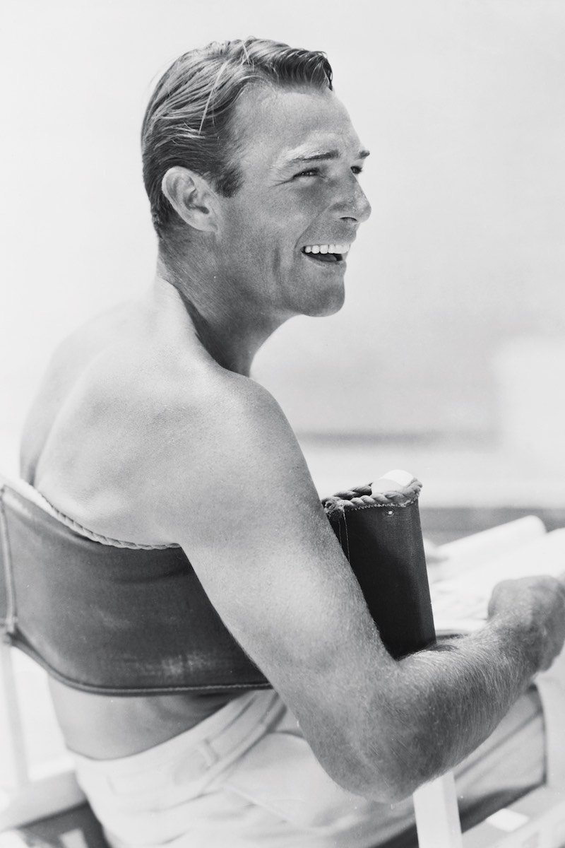 Randolph Scott sitting in chair (Photo by John Springer Collection/CORBIS/Corbis via Getty Images)