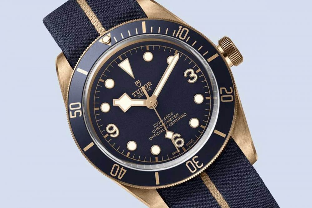 Tudor black bay hot sale bronze blue bucherer