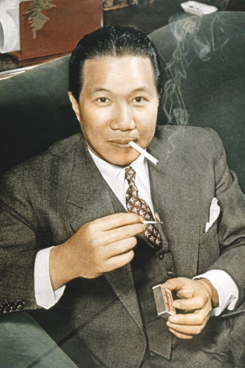 Bao Dai lights up, 1949 (Photo via Getty)