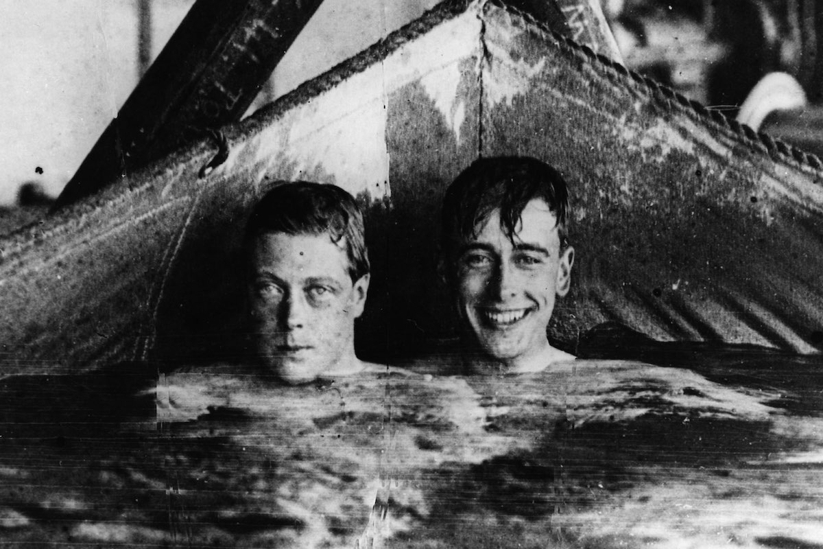 The Prince of Wales with Mountbatten on board H.M.S. Renown, circa 1920 Photo by Central Press/Getty Images)