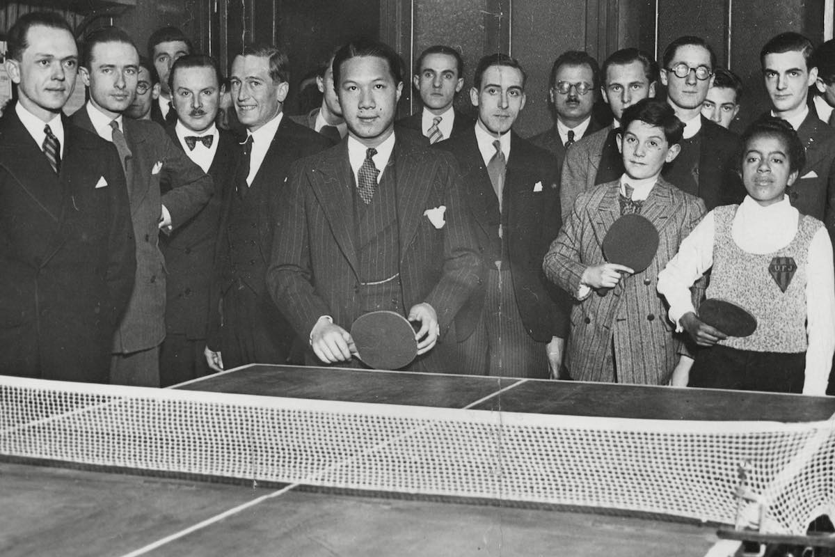 Playing ping-pong in France, 1932 Mandatory Credit: Photo by ANL/REX/Shutterstock (5832233a)