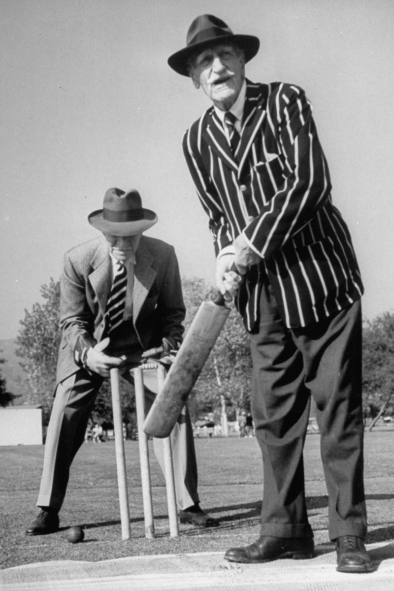 C. Aubrey Smith and Henry Stephenson at the Hollywood Cricket Club, 1948