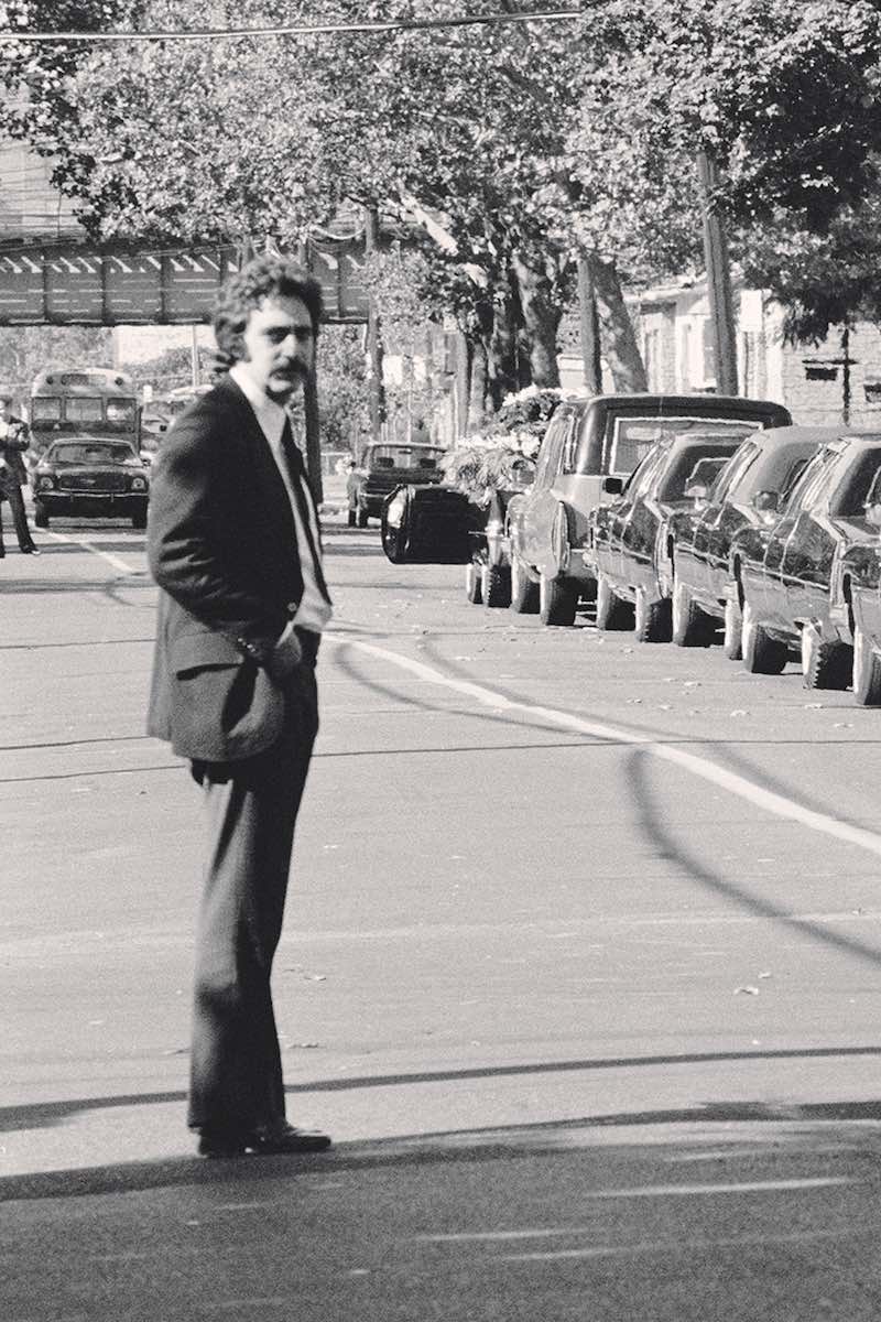 Carlo Gambino’s funeral procession (Photo via Getty)