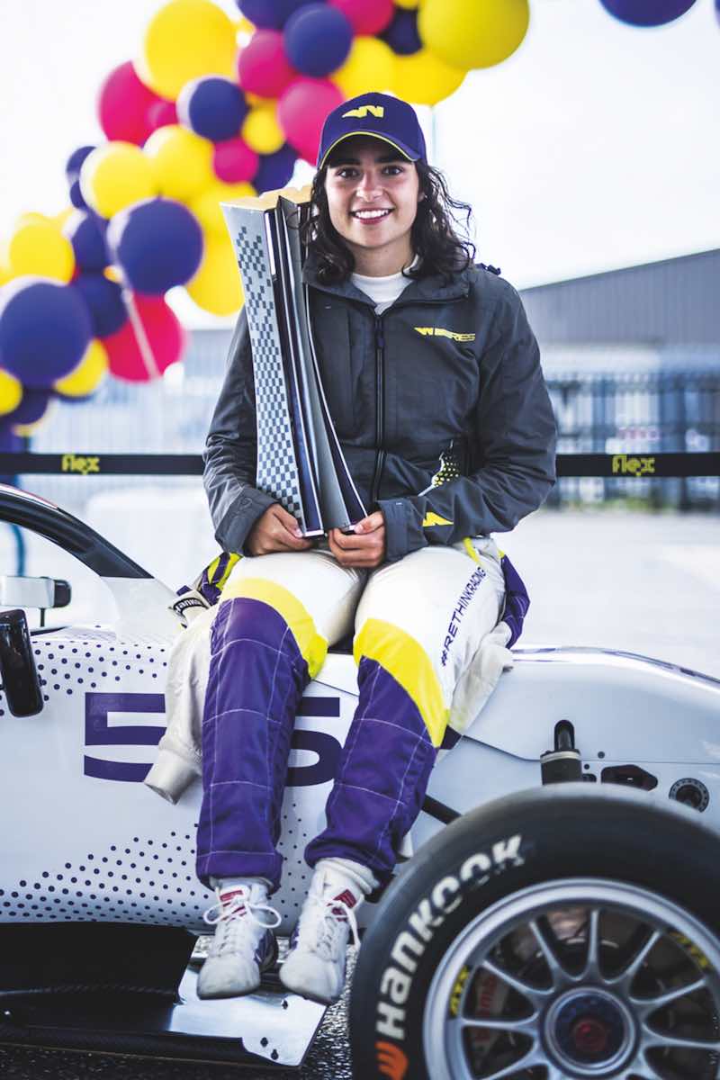 W Series’ reigning champion, Jamie Chadwick, at Brands Hatch in 2019