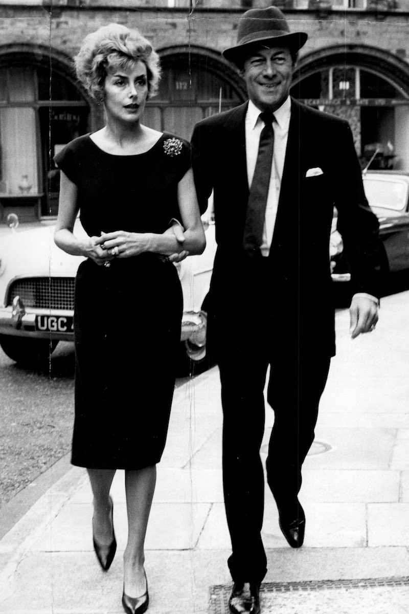 Rex Harrison with his wife, the actress Kay Kendall, in 1959 (Photo by ANL/REX Shutterstock (1373700a)