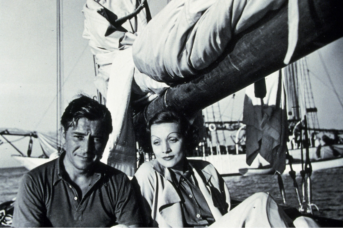 Ronald Colman sailing with Marlene Dietrich in 1937 (Photo by SNAP/REX Shutterstock (390851mg)