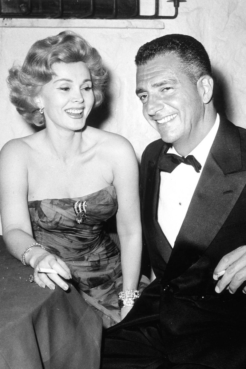 with Zsa Zsa Gabor in 1960 (Photo by GLOBE PHOTOS/REX Shutterstock (83180al)