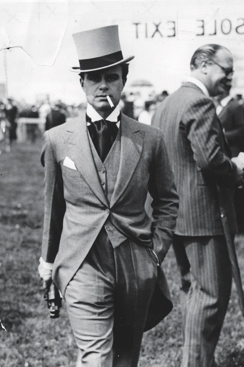 Prince Aly Khan in a morning suit and top hat at Chantilly, France, 1939 (Photo by ANL/REX/Shutterstock (1233603a)