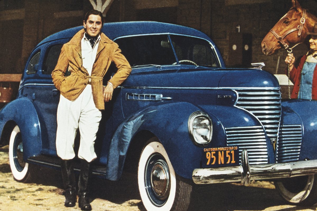 Power in motoring dress, replete with belted suede jacket and cravat, 1939 Photo by SNAP/REX/Shutterstock (390897jf)