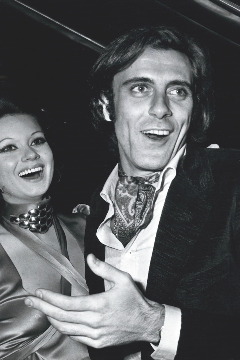 Displaying his elegant style at a party with the actress Gianna Serra, 1968 (Photo by Keystone Pictures USA/REX/Shutterstock (5363379af)