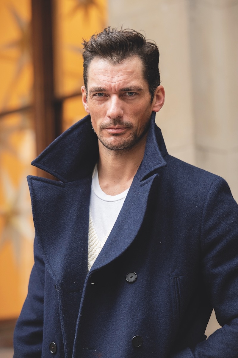 David Gandy at London Fashion Week in 2019 (Photo by Kirstin Sinclair/Getty Images)