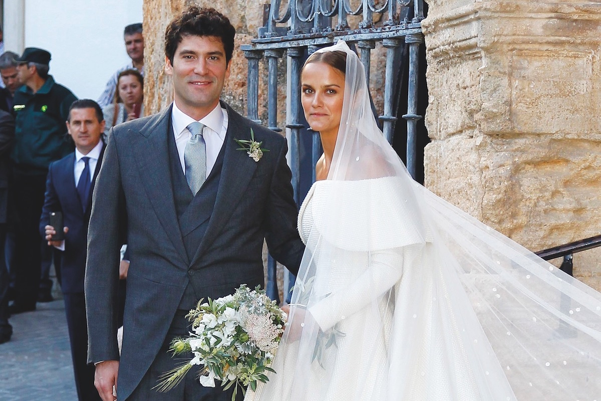 Alejandro Santo Domingo, the current de facto head of the family, at his wedding to Charlotte Wellesley, the daughter of the Duke of Wellington, in 2016 (Photo by Europa Press/Europa Press via Getty Images)