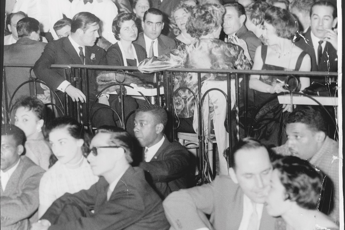 Princess Soraya of Iran watches dancing from the centre table at New York’s Palladium Ballroom. Julio Mario Santo Domingo is at her right-hand side (Photo by Arty Pomerantz/New York Post Archives /(c) NYP Holdings, Inc. via Getty Images)