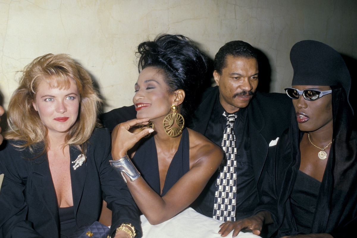 Cornelia Guest, Beverly Johnson, Billy Dee Williams and Grace Jones (Photo by Ron Galella/WireImage)