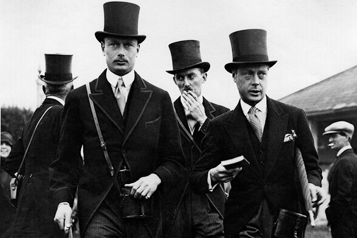 Edward, Prince of Wales with his brother Prince Henry, Duke of Gloucester at Epsom racecourse for the Derby. (Photo by Central Press/Getty Images)