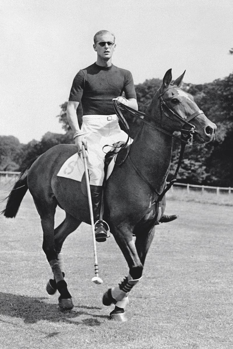 Cutting a dashing figure playing polo in 1950 (Photo by - / AFP) (Photo by -/AFP via Getty Images)