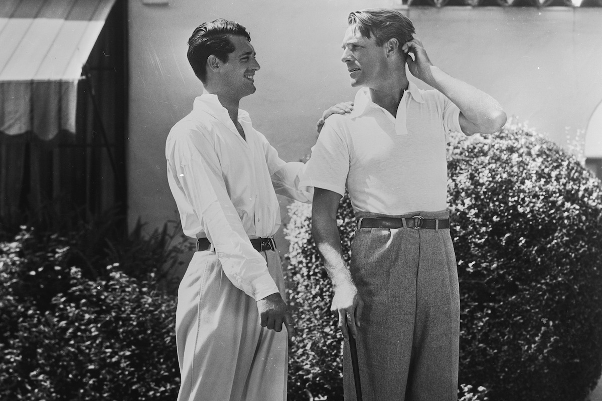 Cary Grant and Randolph Scott. The two stars shared a beach house during the 1930s, which was jokingly known as Bachelor Hall. (Photo via John Kobal Foundation/Getty Images)