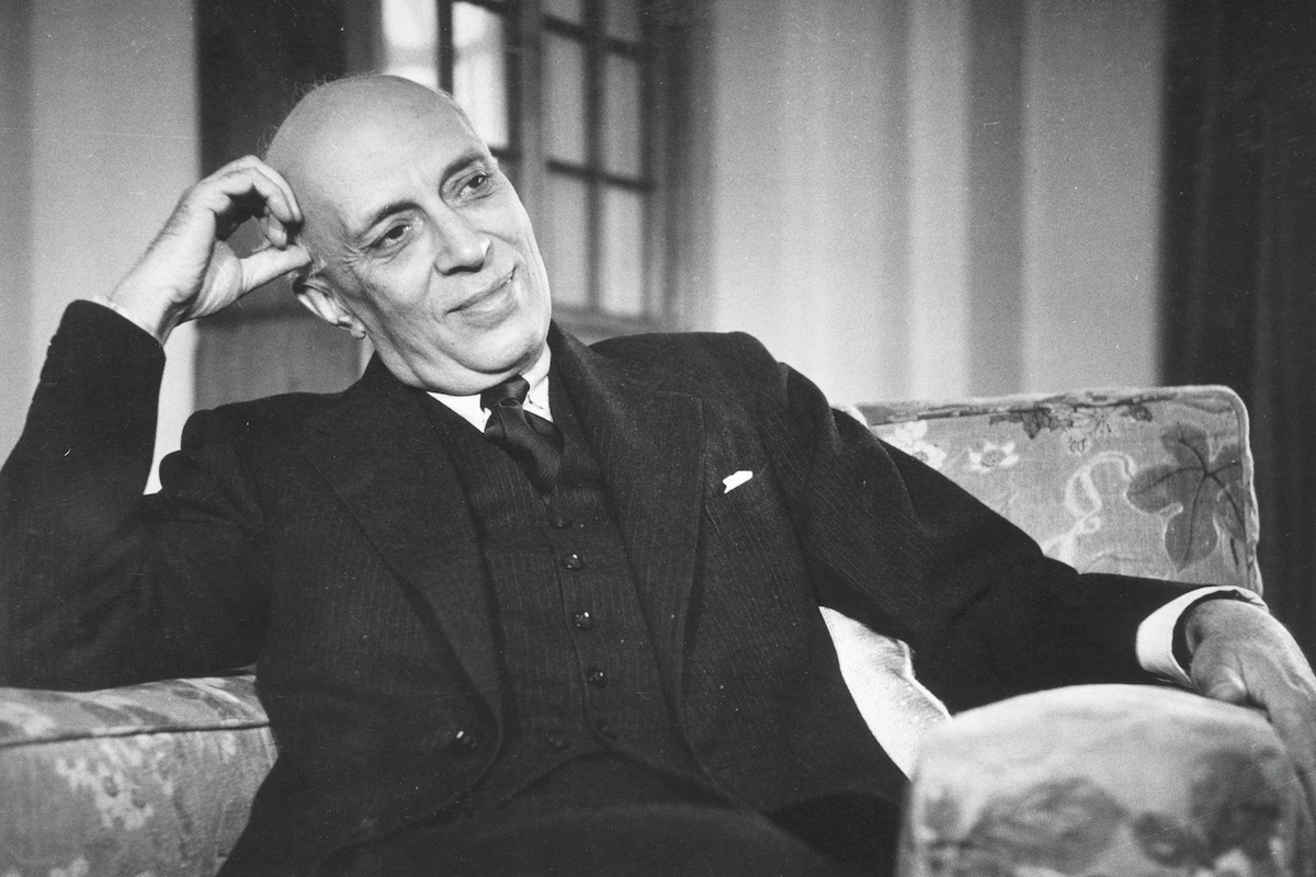 Nehru looking at ease during an interview in 1953 (Photo by Bert Hardy/Picture Post/Getty Images)