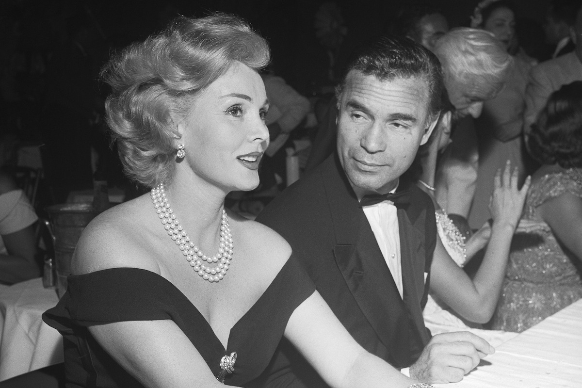 Porfirio Rubirosa turns on the charm with Zsa Zsa Gabor at the Mocambo nightclub in Los Angeles, 1954 (Photo by Earl Leaf/Michael Ochs Archives/Getty Images)