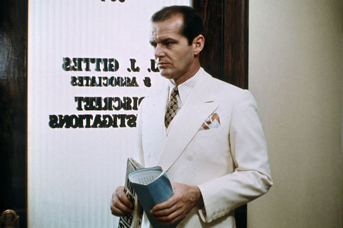 Jack Nicholson in Chinatown, 1974