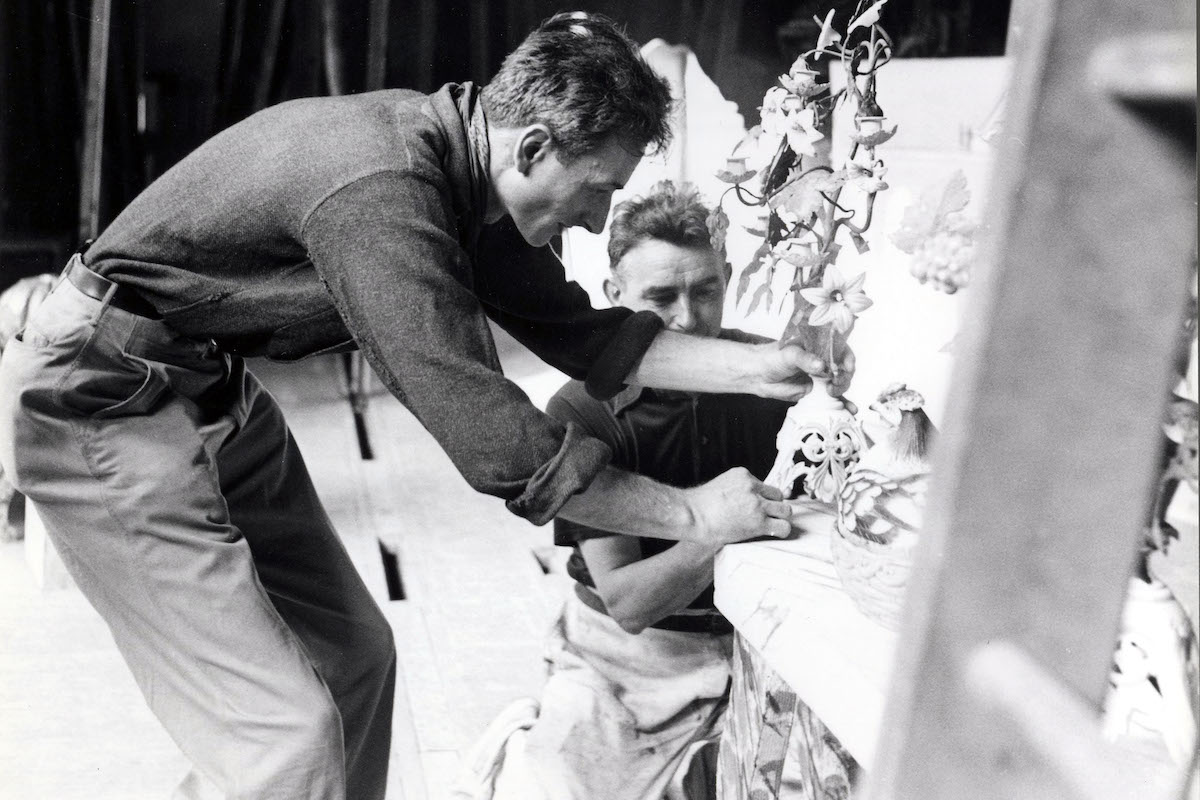 Balthus at work, circa 1950 (Photo by Sipa Press/REX/Shutterstock (332858c)