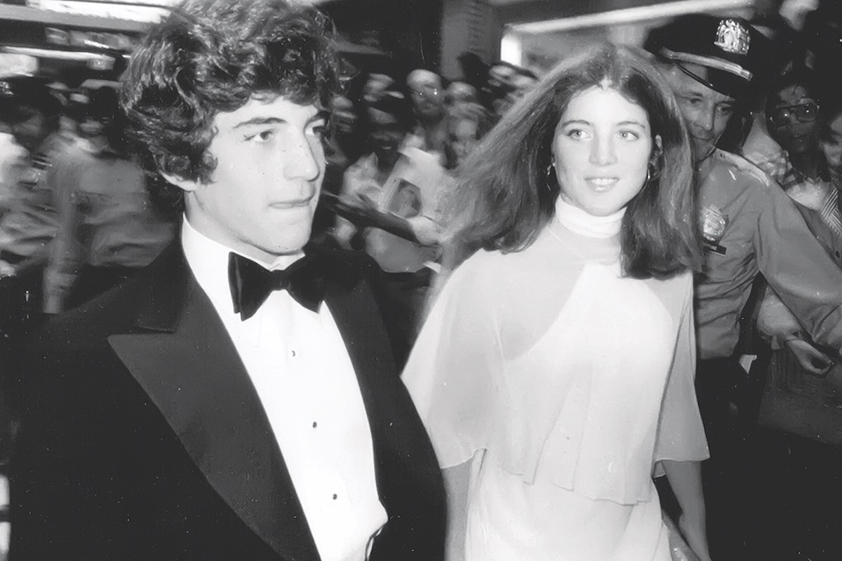 With his sister, Caroline, at a charity gala (Photo by PL Gould/Images/Getty Images)