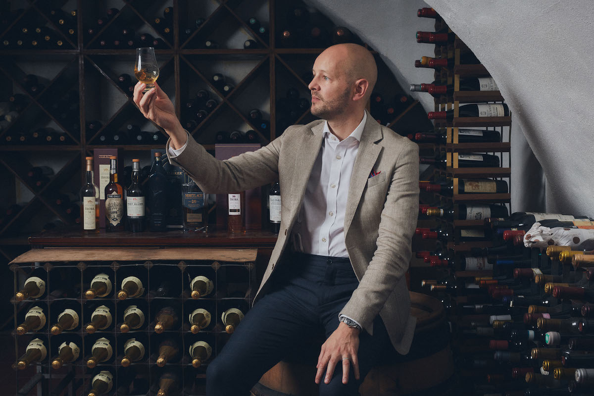 Tod Bradbury, the Head of Rare and Collectable Whiskies at Justerini & Brooks, at the label’s spiritual home on St. James’s Street in London. (Photo by Gary Morrisroe)