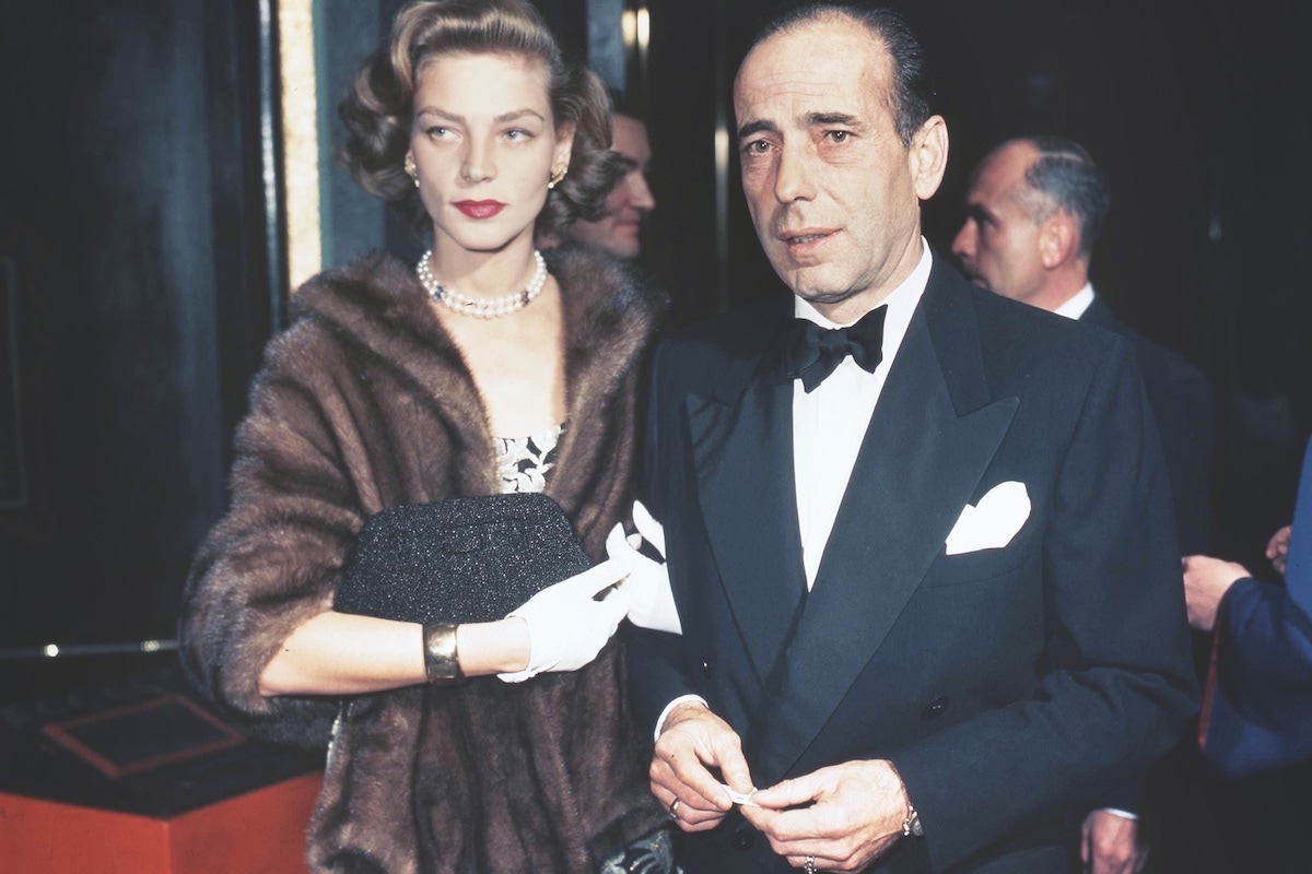 American actress Lauren Bacall with her husband actor Humphrey Bogart. (Image by © Sunset Boulevard/Corbis)