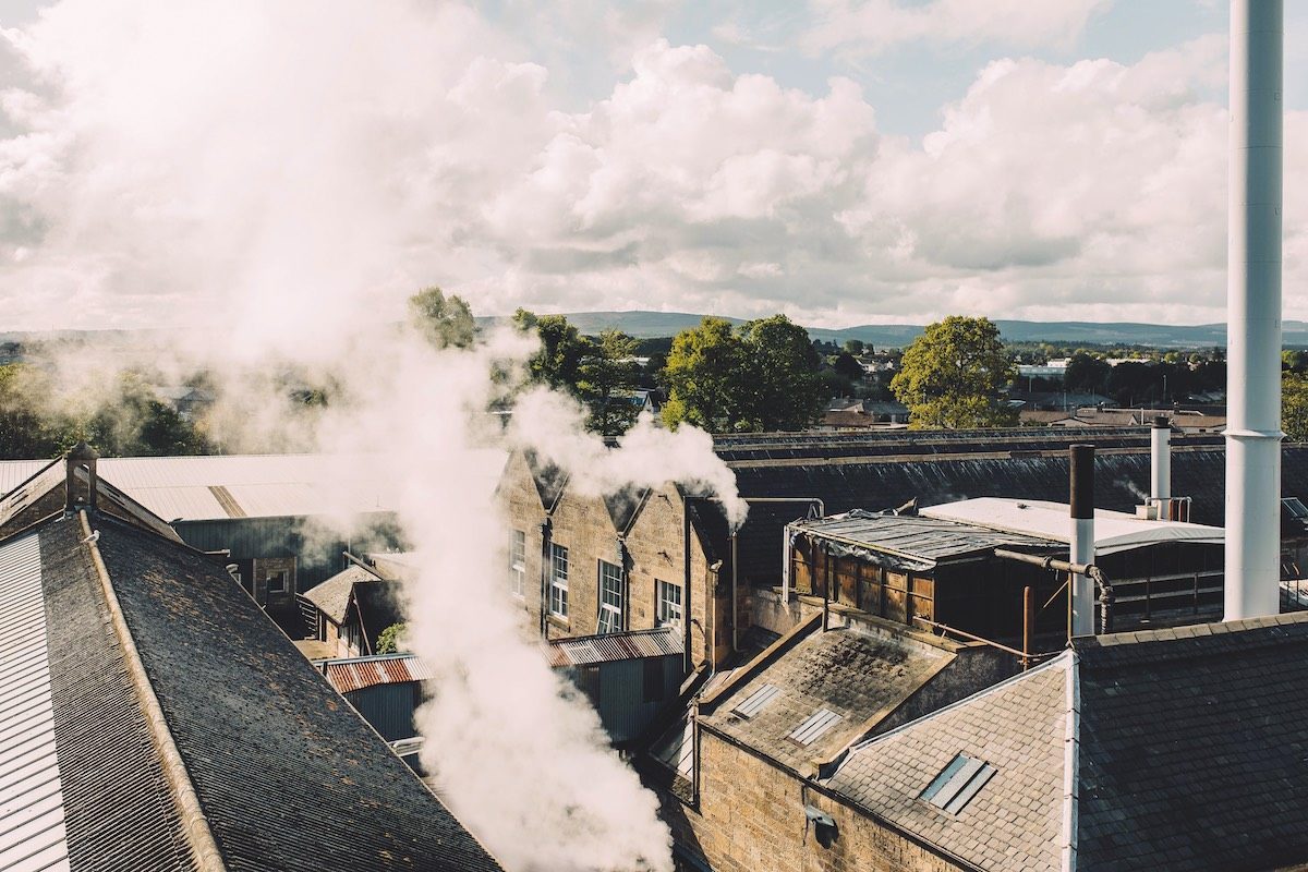 The mill in Elgin, Johnstons' home since 1811, where fine woollens and cashmeres are woven.