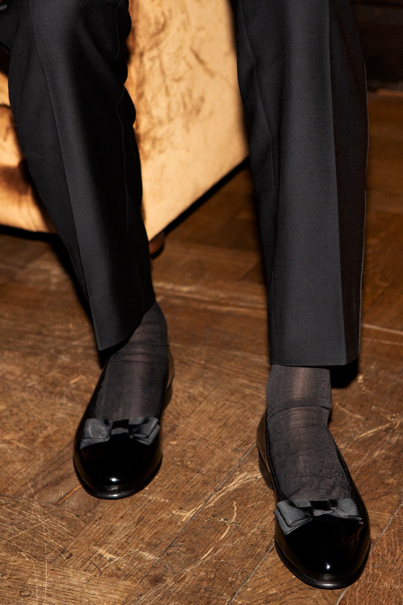 Opera store slippers tuxedo