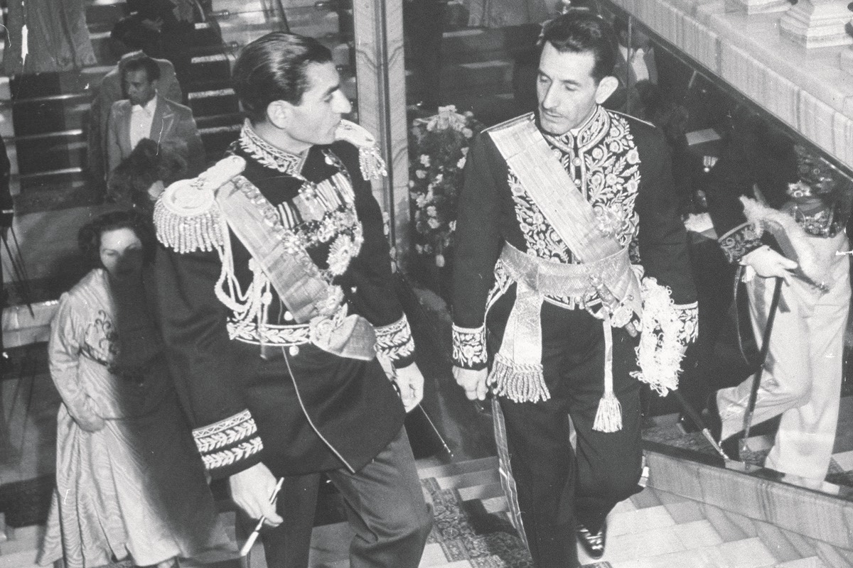 Shah Reza Pahlevi with Prime Minister Razmara of Iran in 1951 (Photo by Dmitri Kessel/The LIFE Picture Collection/Getty Images)