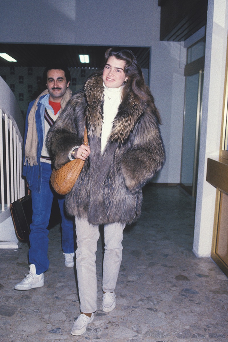 Brooke Shields in Gstaad (Photo by Laurent SOLA/Gamma-Rapho via Getty Images)