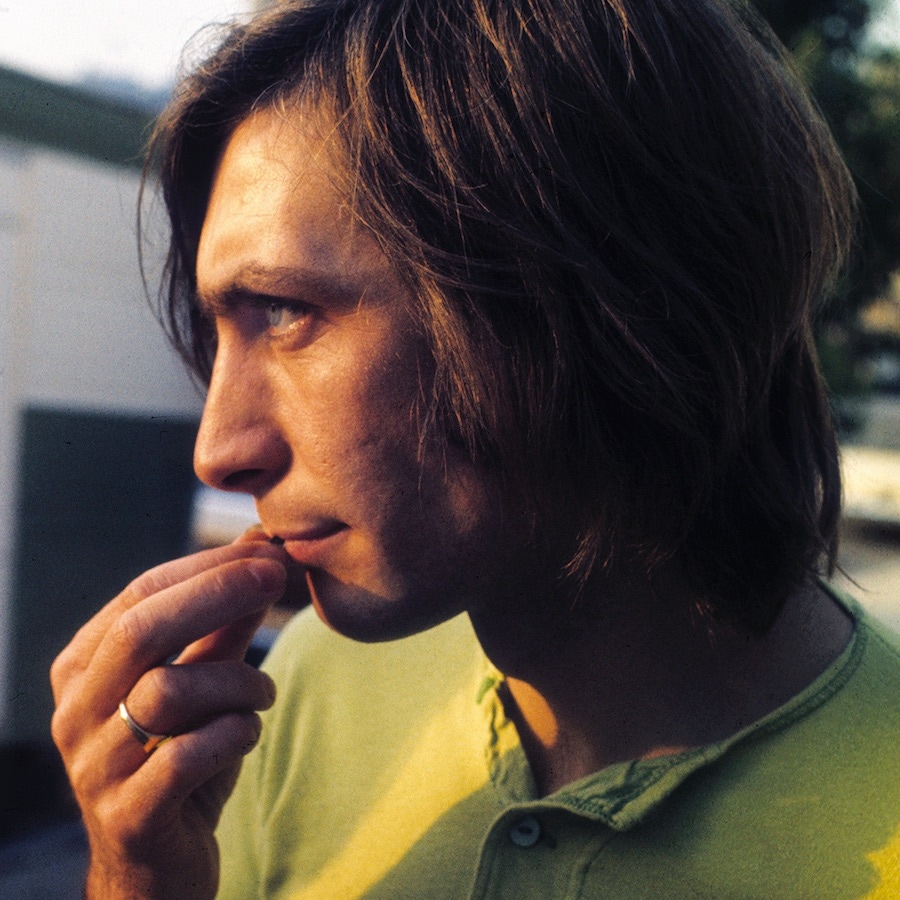 Outside the studios of Elektra Records in Beverly Hills in 1969 (Photo by Robert Altman/Michael Ochs Archives/Getty Images)