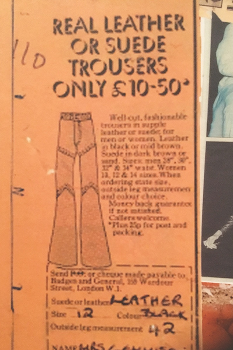 An original advert from the brand’s archives