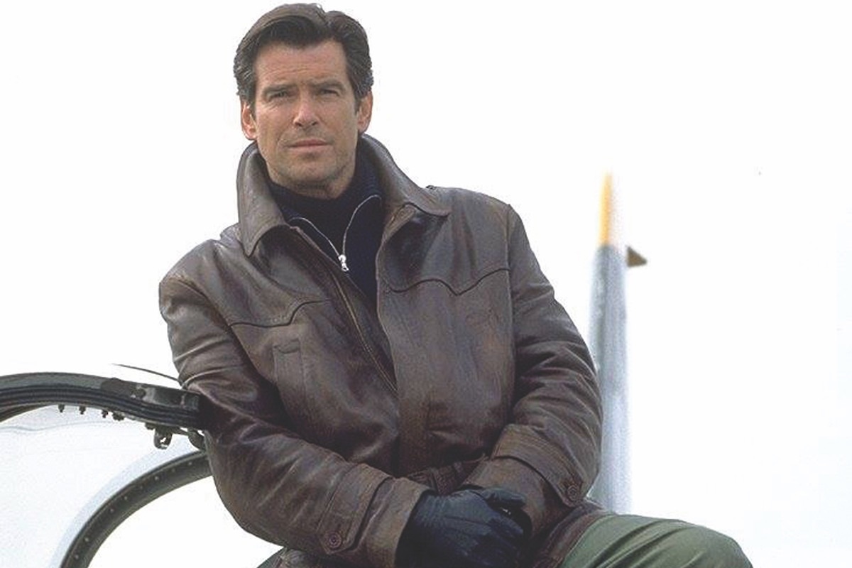 Pierce Brosnan in a Cromford jacket in Die Another Day