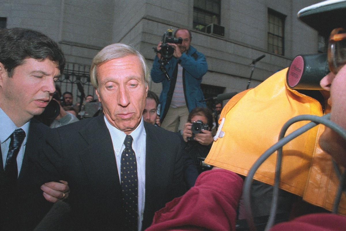 Ivan Boesky arriving at court (Photo via Getty)