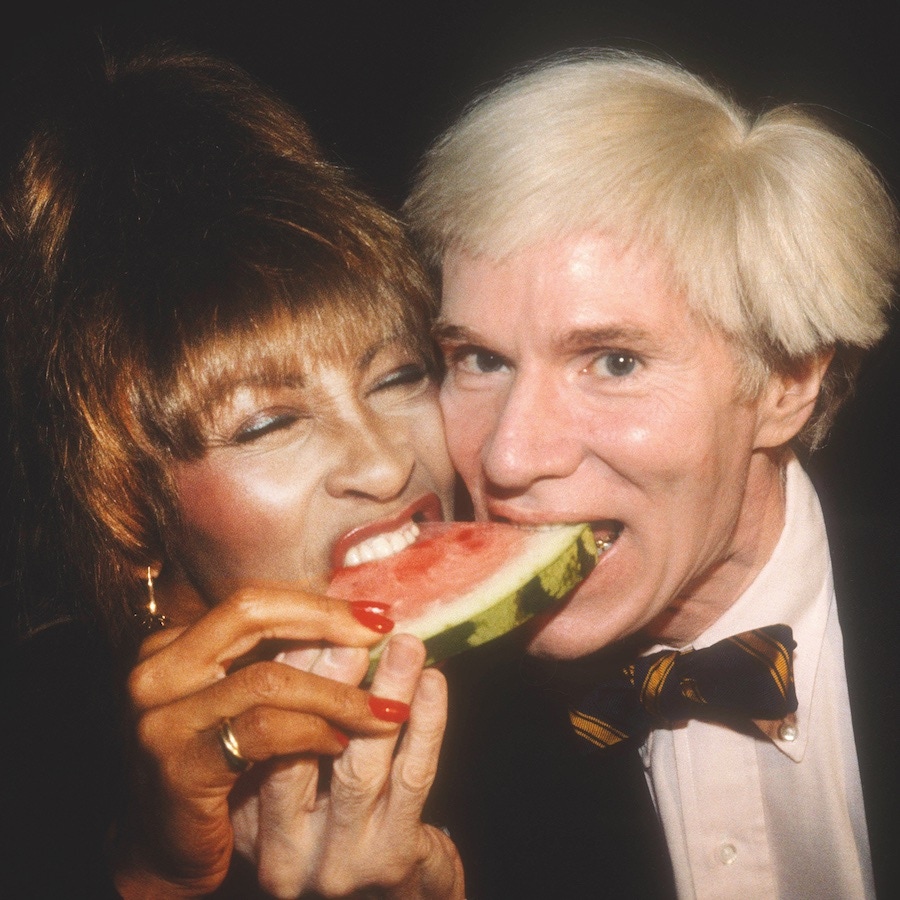 Andy Warhol and Tina Turner 1981 Photo By Adam Scull/PHOTOlink/MediaPunch