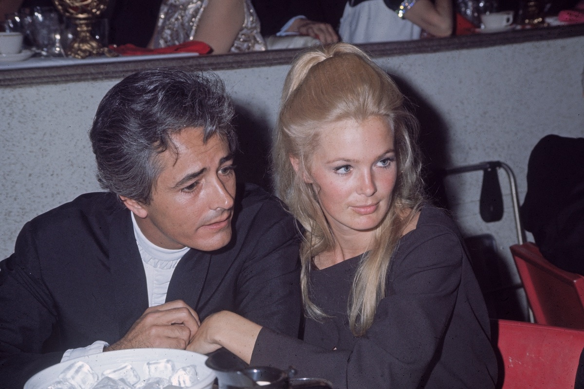 With Linda Evans at the Emmy Awards, 1968 (Photo by Frank Edwards/Fotos International/Getty Images)