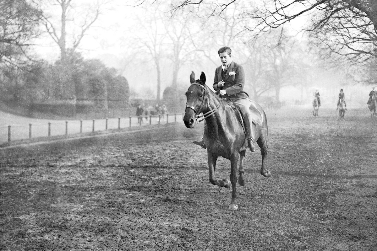 Carstairs on horseback in Hyde Park in 1930 (Photo by Planet News Archive/SSPL/Getty Images)