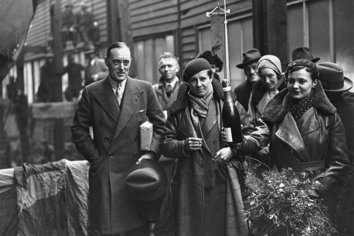 Carstairs with the racing motorist Sir Malcolm Campbell in 1931 (Photo by A. Hudson/Topical Press Agency/Getty Images)