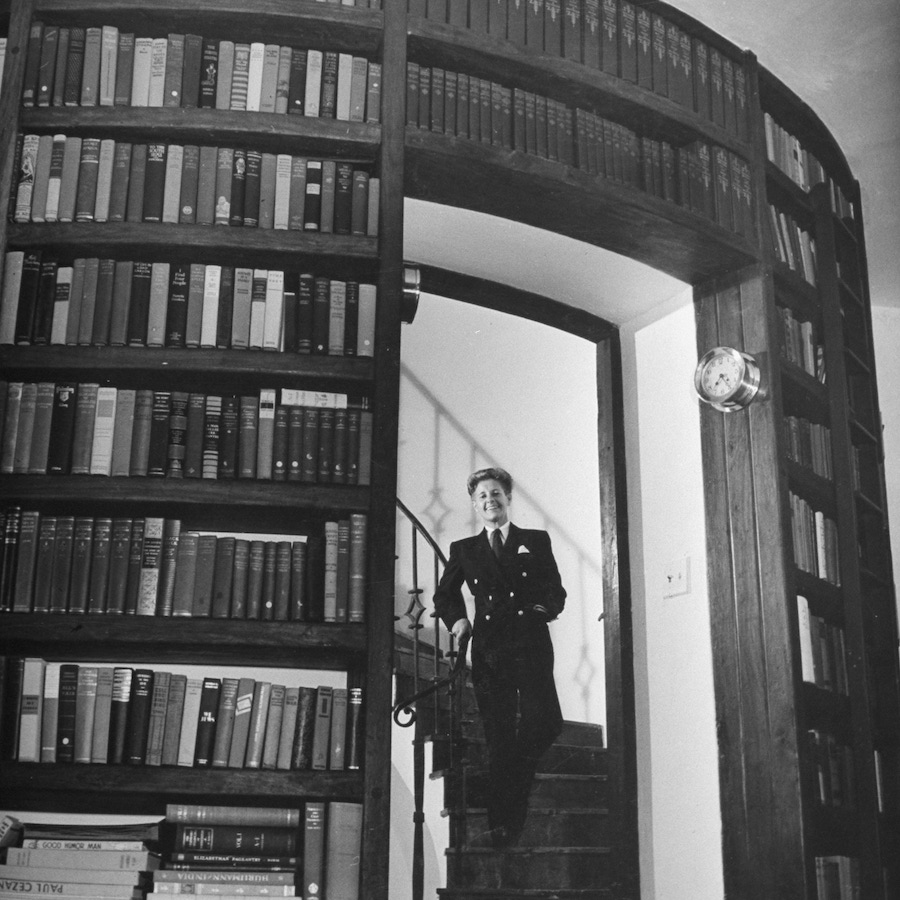 wearing a sharp suit and tie in 1941 (Photo by David E. Scherman/The LIFE Picture Collection/Getty Images)