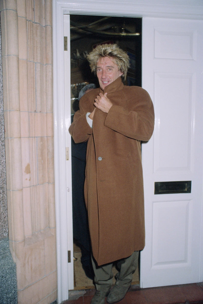 Rod Stewart at Harry's Bar, London, circa 1990.