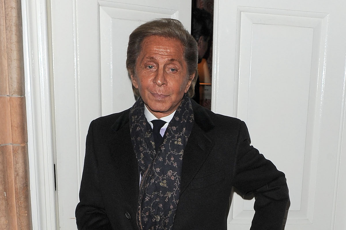 Valentino leaving a party held at Harry's Bar in London, 2010 (Photo by Will Alexander)