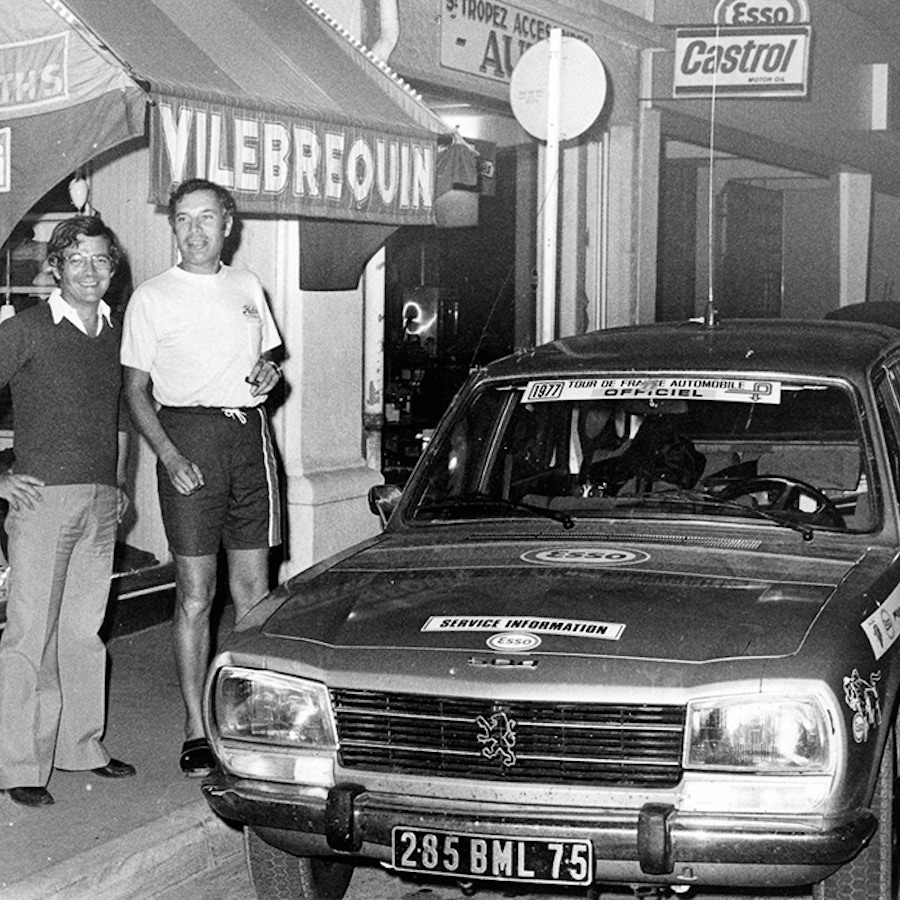 Vilebrequin’s founder, Fred Prysquel outside a store in France.